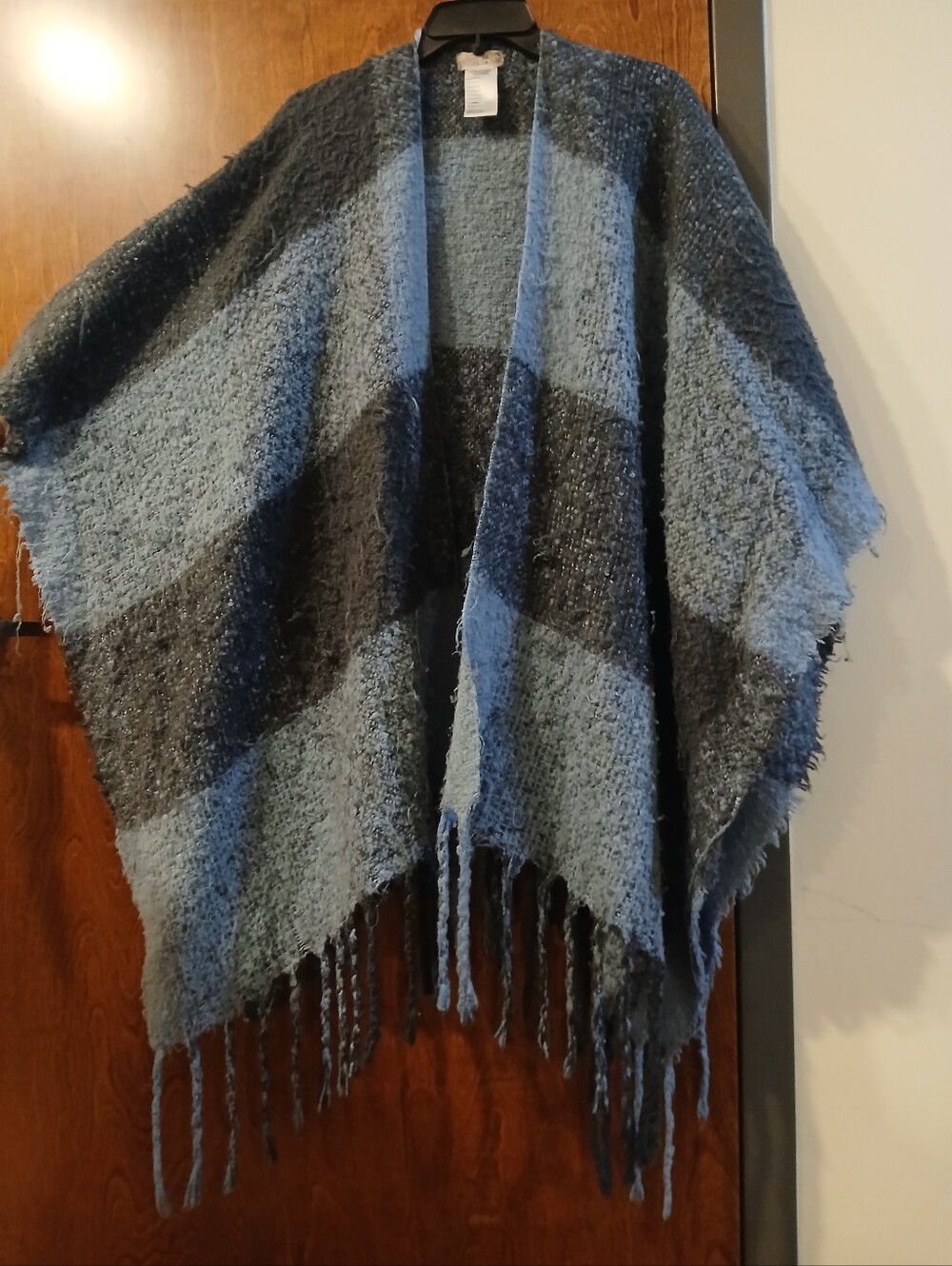 FREE PEOPLE striped knit wrap/cardigan